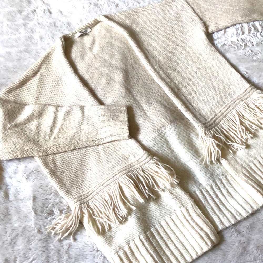 Madewell‎ Colorblock Fringe Cardigan Sweater - Picture 5 of 9